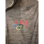Nike Team USA Olympics Quarter Zip Pullover Gray Long Sleeve Tokyo 2020 Logo L Photo 3