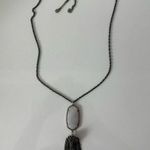 Kendra Scott  Rayne Tan Banded Agate Long Tassel Necklace Photo 1