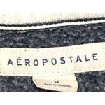 Aeropostale 87 Navy Blue Full Zip Hoodie Drawstring Hood Front Pockets Medium Photo 4