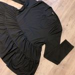 SheIn Flirty Prairie Long-Sleeve Black Top Shirt Blouse Women XL Photo 1