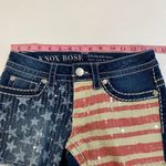 Knox Rose American Flag Sequin Denim Shorts Women’s Size 2/26 Mid Rise Distresse Photo 6