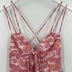 Majorelle  Viola‎ Pink Mini Dress Revolve Paisley Floral Sleeveless Size Medium Photo 3