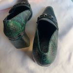 Nordstrom  Black and Green Loafers with Metallic Accents Photo 9
