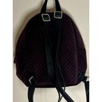 Vera Bradley  Purple Quilted Velvet Mini Backpack Floral Lining Pockets EUC!! Photo 3