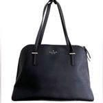 Kate Spade Patterson Drive Large Dome Satchel Black Leather Handbag Purse Photo 0