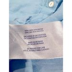 Orvis M Light Blue Linen-Blend Short Sleeve Button-Up Shirt Photo 3