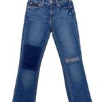 Derek Lam 10 Crosby Gia Mid-Rise Cropped Flare Jeans Blue Denim Size 26 Photo 0