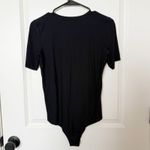 Commando Butter Luxe Short Sleeve Bodysuit Sz Large Classic Minimalist Stretch Black Photo 3