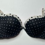 PINK - Victoria's Secret  Black and White Polka Dot Push Up Bra 32C Photo 1