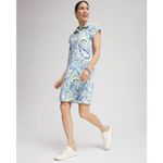Chico's  Zenergy UPF Knit Paisley Dress Size 3 XL Multicolor Polo Stretch Resort Photo 9