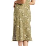 Roxy Last Dance Stripe Cowl Neck Dress in Deep Lichen Photo 1