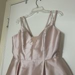 Alyce Paris  3764 V Neckline Mikado Fit and Flare Baby doll Pink Cocktail Dress Photo 3