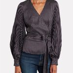 Intermix Jenna Printed Wrap Top Photo 2