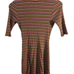 Reformation  Mod Sweater Dress In Gabriel Stripe Size Medium 70s 80s Retro Photo 0