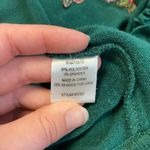 Ivy Jane Vintage Y2K Green Sparrow Heart Embroidered Open Sweater Duster Size M Photo 4