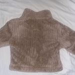 beige tan fuzzy shacket jacket Size M Photo 2