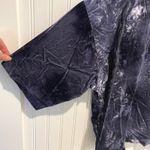 Pure Jill Tie Dye Velvet Oversized Relaxed Fit Short Sleeve Top XL Black Photo 3