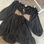 Princess Polly Dress Black Mini Cut-Out Photo 0