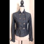 Gap Denim Jean Jacket: Cinched Waist at Back, Double Breasted Buttons, XS-NWT Photo 2