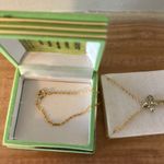 August Peridot Cross Necklace Gold Photo 2