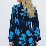 Nasty Gal Shadowed Floral Cutout Long Sleeve Mini Dress Photo 2