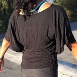 New York And Company  Black Flowy Top Photo 2