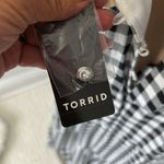 Torrid  Maxi Halter Tiered Dress Black White Gingham Photo 9