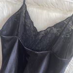 Cacique Chemise Size M Vintage Lace Floral Ruffle Spaghetti Strap Slip Dress Photo 3