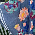 Woven Heart  Lightweight Floral Open Front Cardigan with Fringe One Size Photo 3