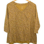 J. Jill Pima Cotton 3/4 Sleeve V Photo 0