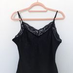 No Boundaries Y2K  Womens Cami Top Size M Black Lace Beaded Whimsigoth‎ Romantic Photo 1