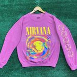 Urban Outfitters Nirvana Smile Overdyed Rock crewneck sweater size s/m Photo 0