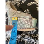 BRIAN ATWOOD Gorgeous Snake Peep Toe Pumps with Hidden Platform 7.5 Green Photo 7