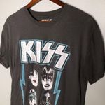 Kiss gray graphic band short sleeve cotton t Photo 1