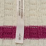 Free People Gidget Ivory Striped Long Sleeve V-Neck Knit Sweater Dress Size L Photo 7