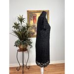 Juicy Couture Lace Dress Womens Size 4 Black Short Sleeve Embellished Whimsigoth Photo 3
