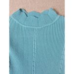 Yuna turtleneck and longsleeved sweater vintage style turquoise blue Sz S Photo 1