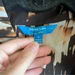 Derek Lam ✨ Abstract Print Sheer Button Up Blouse Brown Tan Women’s Small Photo 6