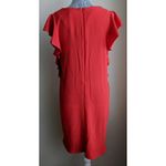Bobeau  Ruffle Sleeve Shift Dress Boatneck Crepe - Size S - NWOT Photo 2