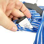 J.Crew Blue & White Striped Jersey Knit Stretchy Infinity Scarf NWT Photo 7