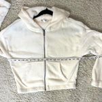 Hippie Rose  Cream Fleece Hoodie Photo 3