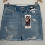 REWASH  Women's Vintage Edition Denim‎ Mini Light Wash Stretch Skirt Size 11 New Photo 0