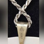 Vintage Royal Copenhagen Anton Michelsen Pendant Chain Necklace Gold Handpainted Photo 3