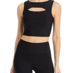 AQUA NWT Black Cut-Out Cropped Sports Bra Size XS – Bloomingdale’s Exclusive Photo 0