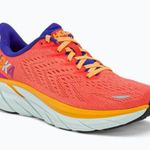 Hoka  One One Women’s Clifton 8 Running Shoes in Sun Baked Shell Coral Photo 0