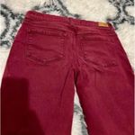 RSQ  Women 5 Burgundy Denim Low-Rise Miami Jegging Skinny Jeans Stretch Ankle Photo 4