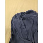 Free People Balloon Long Sleeve Top Women M Tiered Pleated Open Cutout Blue Photo 13