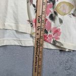 Lucky Brand  Shirt Womens Large V-Neck Floral Graphic Short Sleeve Casual Tee Top Photo 9