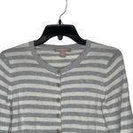 Banana Republic  Striped Long Sleeve Button Down‎ Cardigan Sweater Medium Women Photo 1