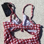 Chaser Red and White Gingham Revolve One Piece Swimsuit Photo 13